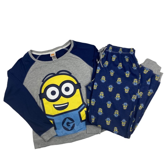 Despicable Me Minion 2 Piece Pajama Set - Size M - Picture 1 of 14